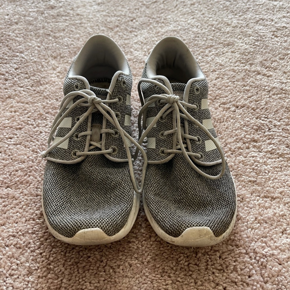 Adidas grey sneakers size 8